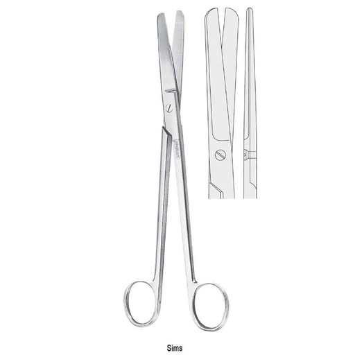 [BS.840.230] Scissors uterine Sims bl/bl str. 230mm 
