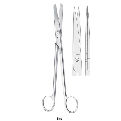 [BS.844.200] Scissors uterine Sims shl/sh str. 200mm 