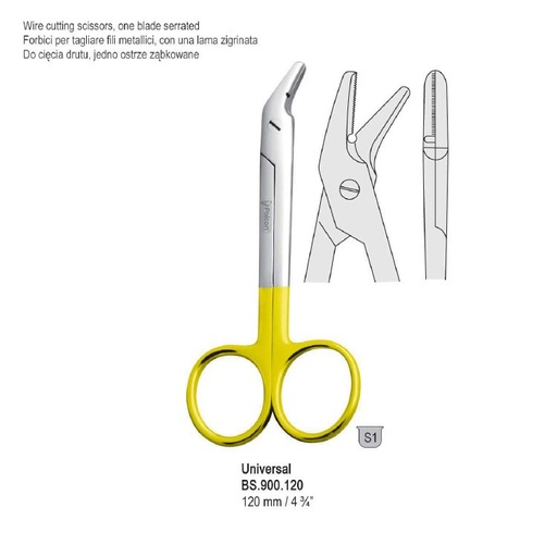 [BS.900.120] Falcon-Cut Scissors wire cutting Universal 120mm