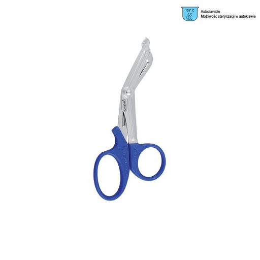 [BS.966.050] Scissors Universal metal lip with pink plastic handle 180mm