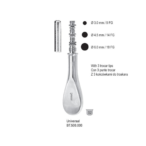 [BT.500.000] Trocar Universal set with 3 tips 