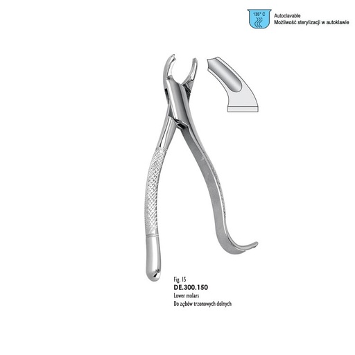[DE.300.150] Extraction forceps American pattern fig. 15 HARRIS