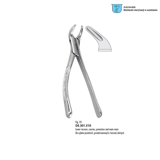 [DE.301.010] Extraction forceps American pattern fig. 101 HULL