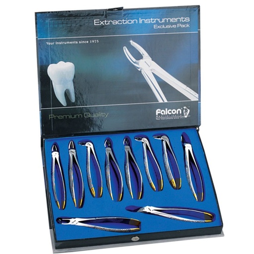 [DE.770.000] Diamond-Grip Extraction forceps European Pattern set of 10
