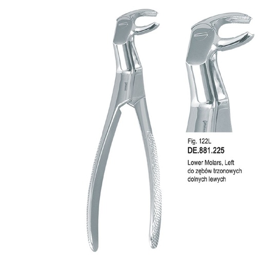 [DE.881.225] Extraction forceps Routurier Pattern fig. 122L