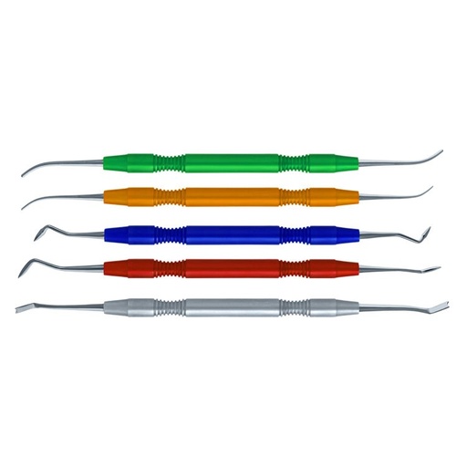 [DL.905.000] Modeling Instruments P.K. Thomas Aluminum handle set of 5