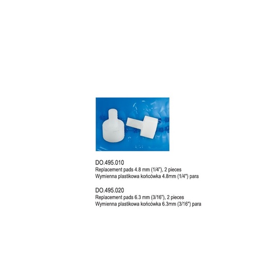 [DO.495.010] Replacement pads 4.8mm (1/4") pair