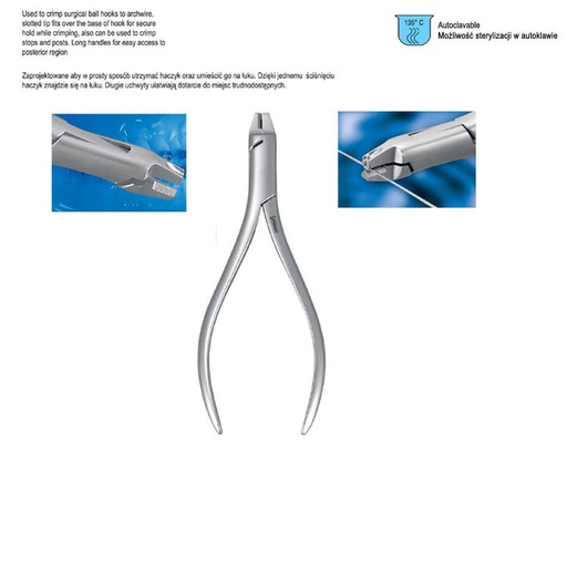 [DO.621.300] Pliers surgical ball hook crimping Falcon straight