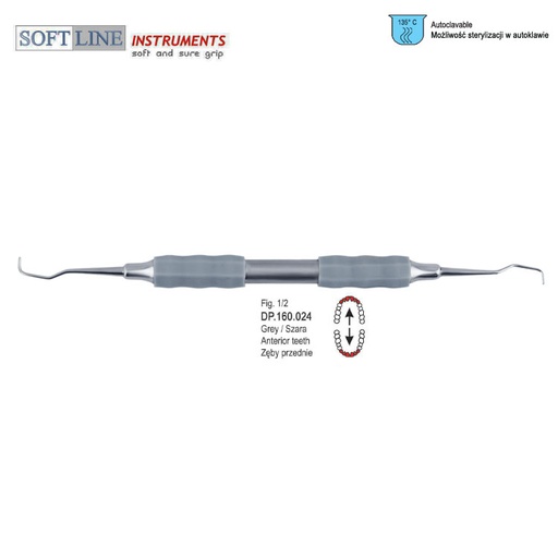 [DP.160.024] Soft-Line Curette Gracey de fig. 1/2 (Grey)