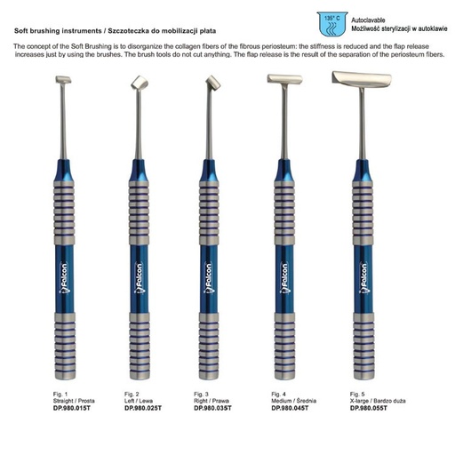 [DP.980.000T] Classic-Lite soft brush kit of 5 in tray
