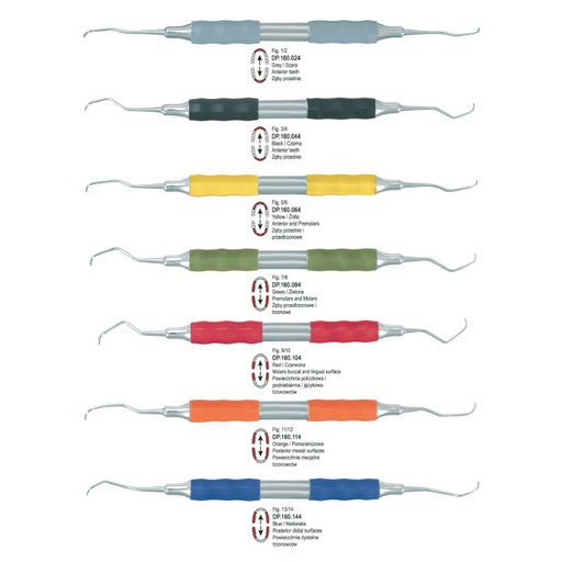 [DP.999.014] Soft-Line Curettes Gracey de set of 7 (fig. 1/2 to fig. 13/14)