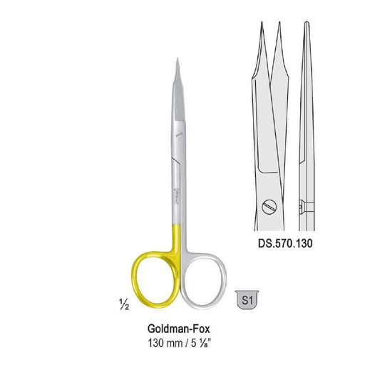 [DS.570.130] Super-Cut Scissors Goldman-Fox straight 130mm 
