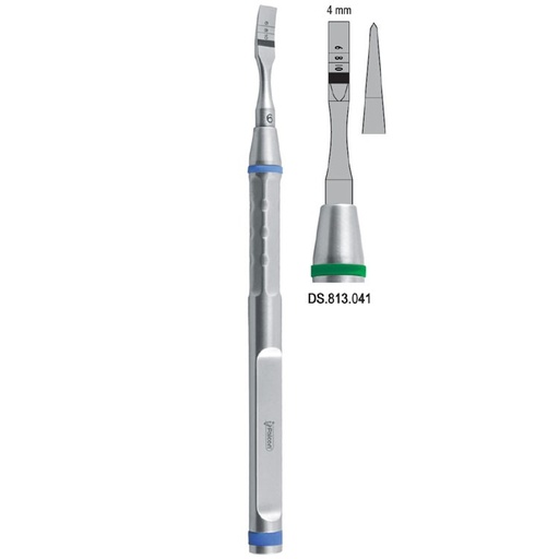 [DS.813.041] Osteotome With Marking Straight 4mm
