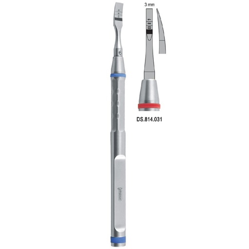[DS.814.031] Osteotome With Marking Curved 3mm