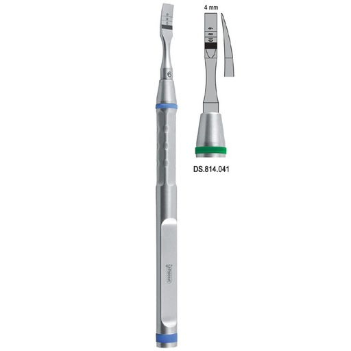 [DS.814.041] Osteotome With Marking Curved 4mm