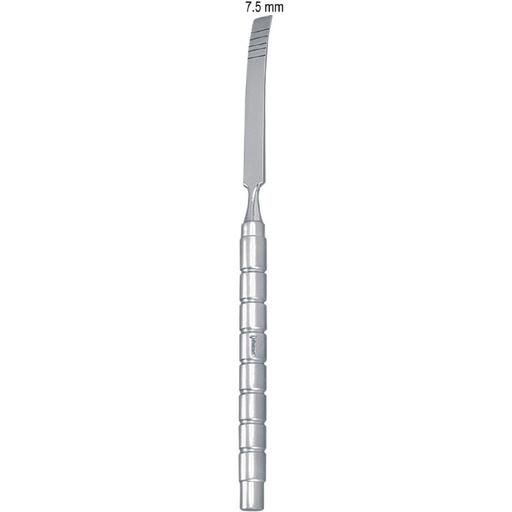[DS.825.075] Osteotome bone Falcon with marking curved 7.5mm