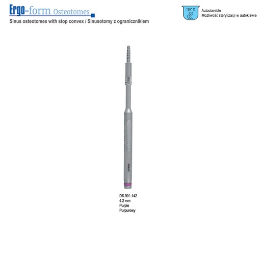 [DS.901.142] Sinus Osteotome Concave Straight 4.2mm