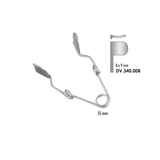[DV.340.008] Cheek retractor small 8x9mm, 55mm