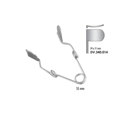 [DV.340.014] Cheek retractor small 14x11mm, 55mm