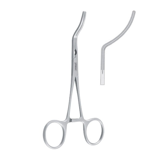 [FD.361.140|--|F58-491-14R|R58-491-14R] Forceps TMJ disc/bi-laminar zone Dolwick-Reich atraumatic 140mm 