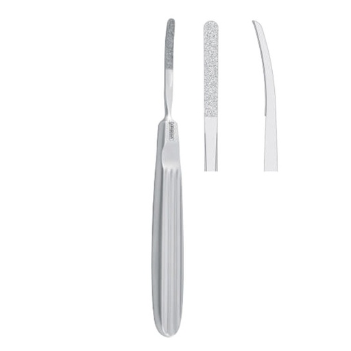 [FD.383.010|--|F58-529-01R|R58-529-01R] Rasp TMJ Dolwick-Reich diamond coated fig. 1, 150mm