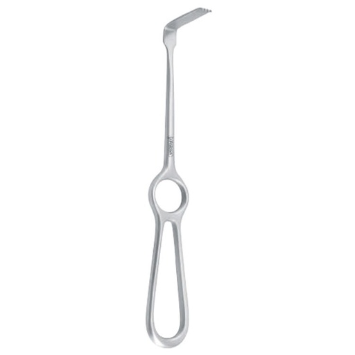 [FD.411.010|--|F58-551-08R|R58-551-08R] Retractor TMJ condyle Falcon serrated 27x8mm, 210mm