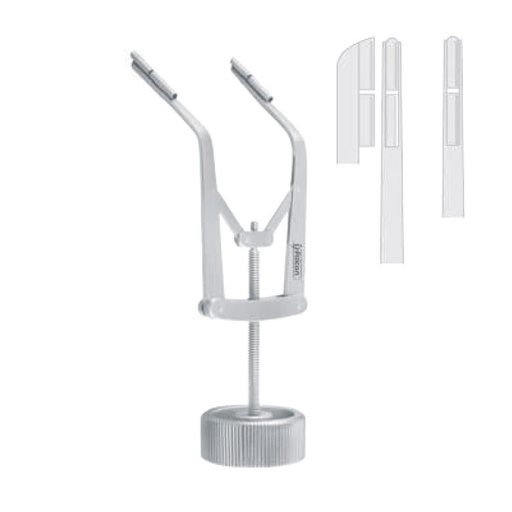 [FD.447.010|--|F58-595-01R|R58-595-01R] Retractor TMJ self-retaining Wilkes 60° left 90mm