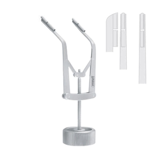 [FD.447.020|--|F58-595-02R|R58-595-02R] Retractor TMJ self-retaining Wilkes 60° right 90mm