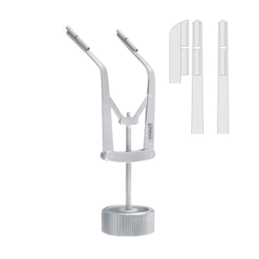 [FD.447.030|--|F58-595-03R|R58-595-03R] Retractor TMJ self-retaining Wilkes 60° universal 90mm