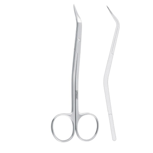 [FD.451.135|--|F58-605-13R|R58-605-13R] Scissors TMJ Dolwick-Reich disc resection s-shape 135mm