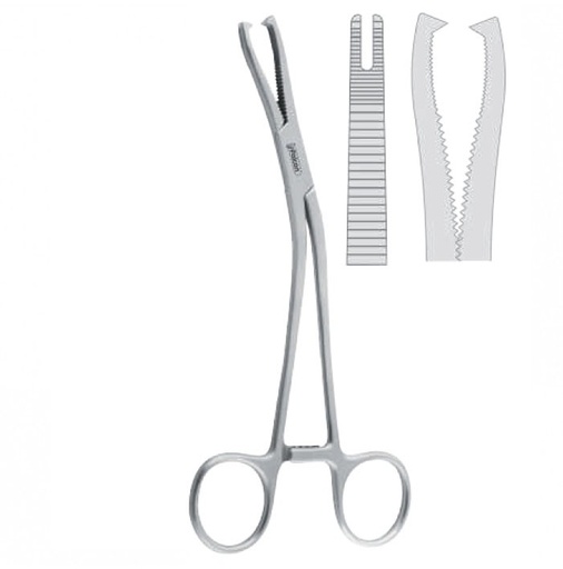 [FC.068.190|--|F60-021-19R|R60-021-19R] Forceps bone holding Dingman modified 190mm