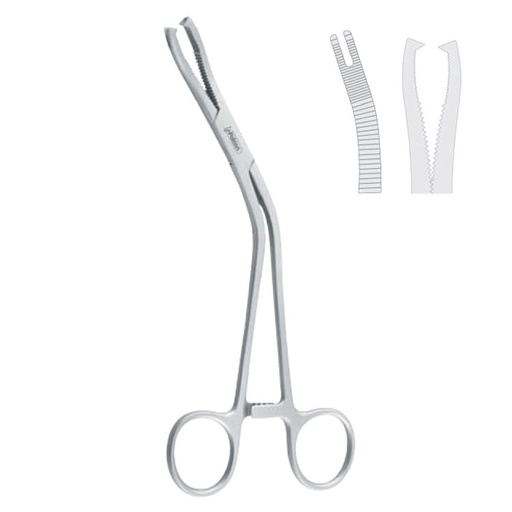 [FC.069.030|--|F60-023-03R|R60-023-03R] Forceps bone holding Dingman modified 45° right 190mm