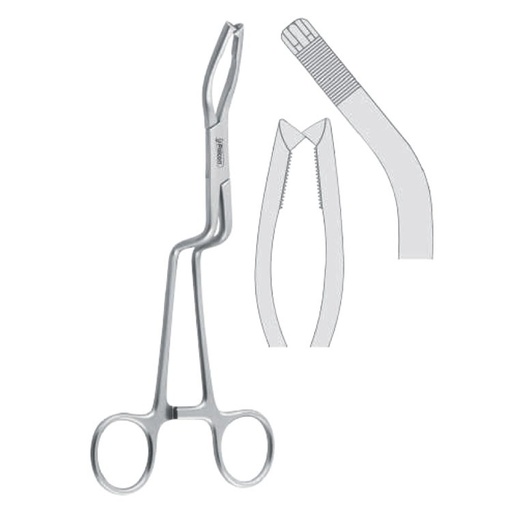 [FC.071.010|--|F60-027-01R|R60-027-01R] Forceps bone holding Dingman-Heldt left 195mm