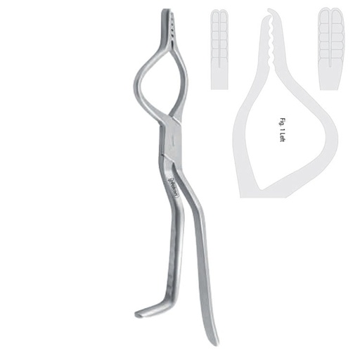 [FC.077.010|40-298-01|F60-041-01R|R60-041-01R] Forceps disimpaction Dingman-Rowe left 250mm