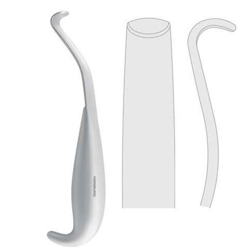 [FC.117.175|40-481-18|F60-283-17R|R60-283-17R] Retractor mandibular body Hargis 175mm