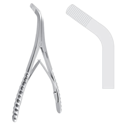[FC.183.170|46-303-17|F60-421-17R|R60-421-17R] Forceps bone spreading Marchac angled 170mm