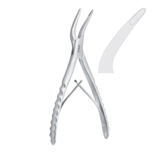 [FC.195.180|46-301-18|F60-449-18R|R60-449-18R] Rongeur bone Marchac angled 180mm