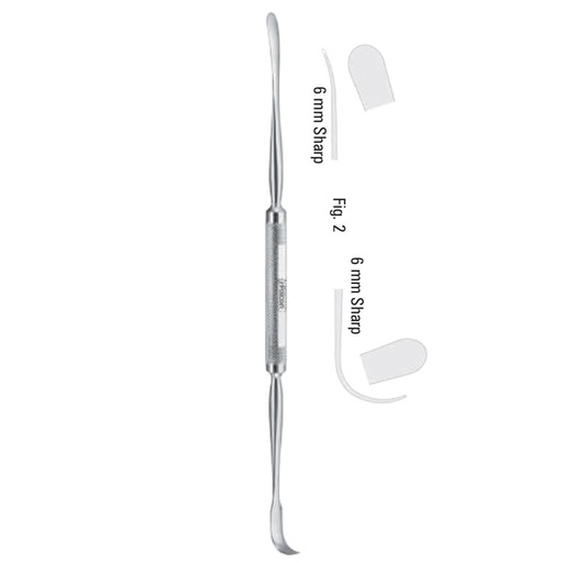 [FC.227.020|46-047-21|F60-565-02R|R60-565-02R] Elevator double ended Obwegeser fig.2, 210mm