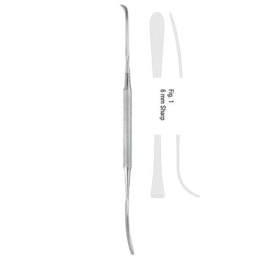 [FC.229.010|40-274-21|F60-567-01R|R60-567-01R] Elevator double ended Obwegeser-Freer fig.1, 210mm