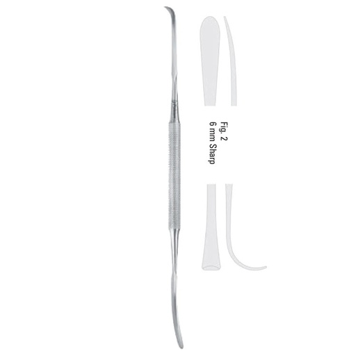 [FC.229.020|40-276-21|F60-567-02R|R60-567-02R] Elevator double ended Obwegeser-Freer fig.2, 210mm