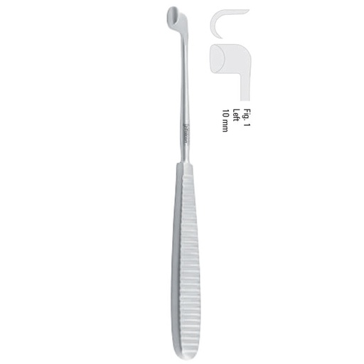 [FC.241.010|46-049-01|F60-591-01R|R60-591-01R] Elevator periosteal/stripper Obwegeser left 180mm