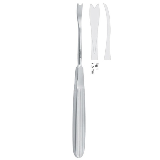 [FC.243.010|40-272-01|F60-595-01R|R60-595-01R] Elevator periosteal/stripper Obwegeser fig.1, 175mm