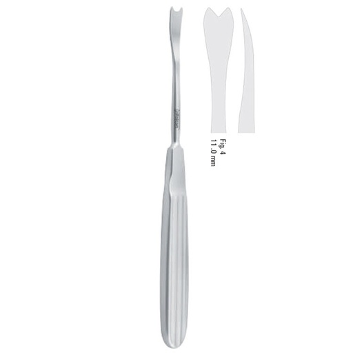 [FC.243.040|46-052-02|F60-595-04R|R60-595-04R] Elevator periosteal/stripper Obwegeser fig.4, 175mm