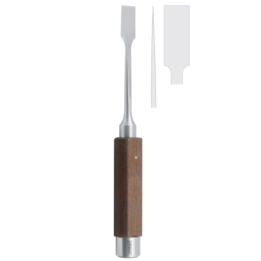 [FC.282.120|46-086-12|F60-772-12R|R60-772-12R] Osteotome sagittal splitting Obwegeser 12mm, 220mm