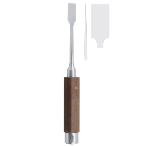 [FC.282.160|46-086-16|F60-772-16R|R60-772-16R] Osteotome sagittal splitting Obwegeser 16mm, 220mm