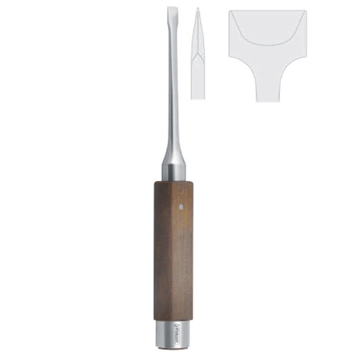 [FC.288.160|--|F60-780-16R|R60-780-16R] Osteotome sagittal splitting Obwegeser wedge 16mm, 220mm