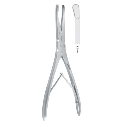 [FC.297.080|--|F60-821-08R|R60-821-08R] Punch nasal Obwegeser serrated 8mm, 185mm