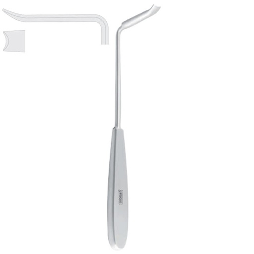[FC.317.010|46-025-30|F60-895-30R|R60-895-30R] Retractor mandibular Obwegeser 30x9/12mm, 210mm 