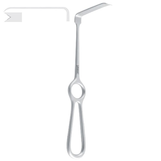 [FC.326.220|40-235-22|F60-919-22R|R60-919-22R] Retractor ramus Obwegeser downward 70x11mm, 220mm 