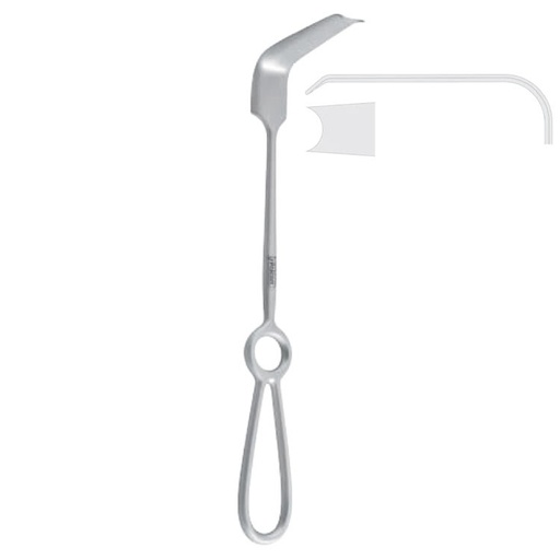 [FC.336.220|--|F60-956-22R|R60-956-22R] Retractor third molar Obwegeser 70x13/23mm, 220mm